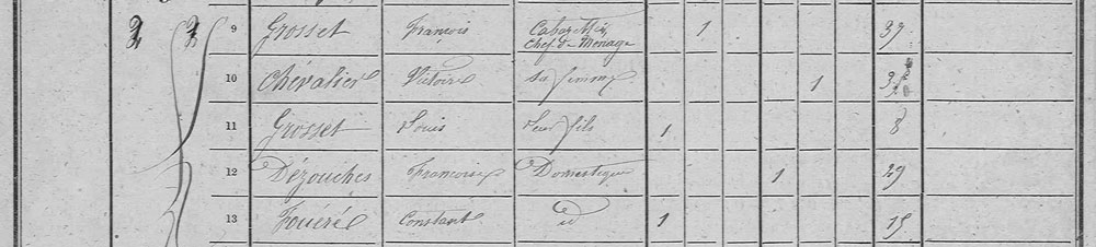 Liste nominative - Trévérien (35) - 1856 vue 2 - AD35